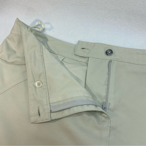 2 Izod Black & Cream Tennis Skirts Size 12 Deep Front Pockets Zippers Size 12 - Picture 12 of 16